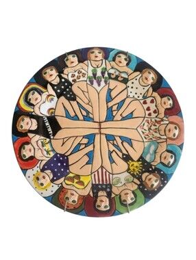 Funseekers Water Ballet Plate Janice Joplin Westland Giftware "Bathing Beauties"